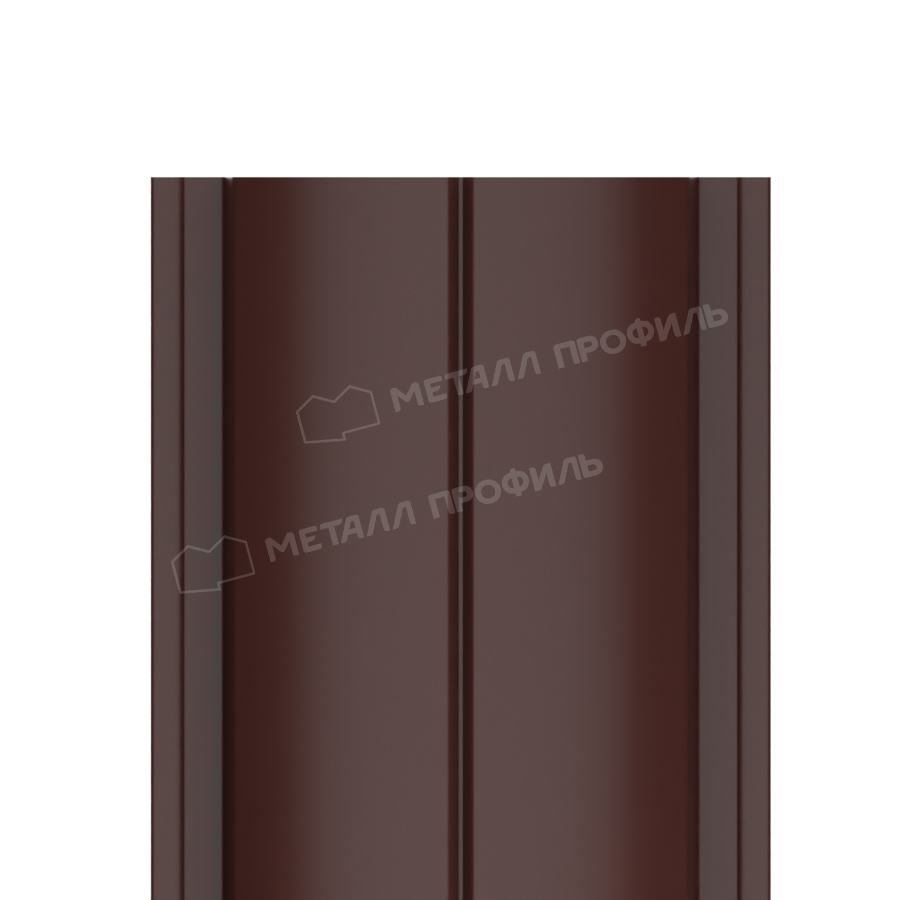 Штакетник металлический МЕТАЛЛ ПРОФИЛЬ ELLIPSE-T 19х126 (PURMAN-20-RR32-0.5)