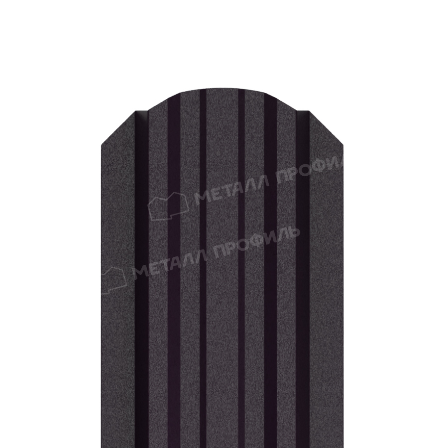 Штакетник металлический МЕТАЛЛ ПРОФИЛЬ LАNE-O 16,5х99 (VALORI-20-Violet-0.5)
