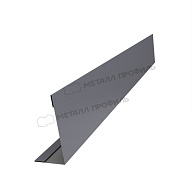 Планка угла усиливающая для забора 40х20 х 3000 (VALORI-20-Grey-0.5)