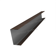 Планка стойки забора 60мм 35х60 х 2000 (VALORI-20-DarkBrown-0.5)