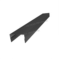 Планка крышки забора 60мм 35х65 х 3000 (VALORI-20-DarkGrey-0.5)